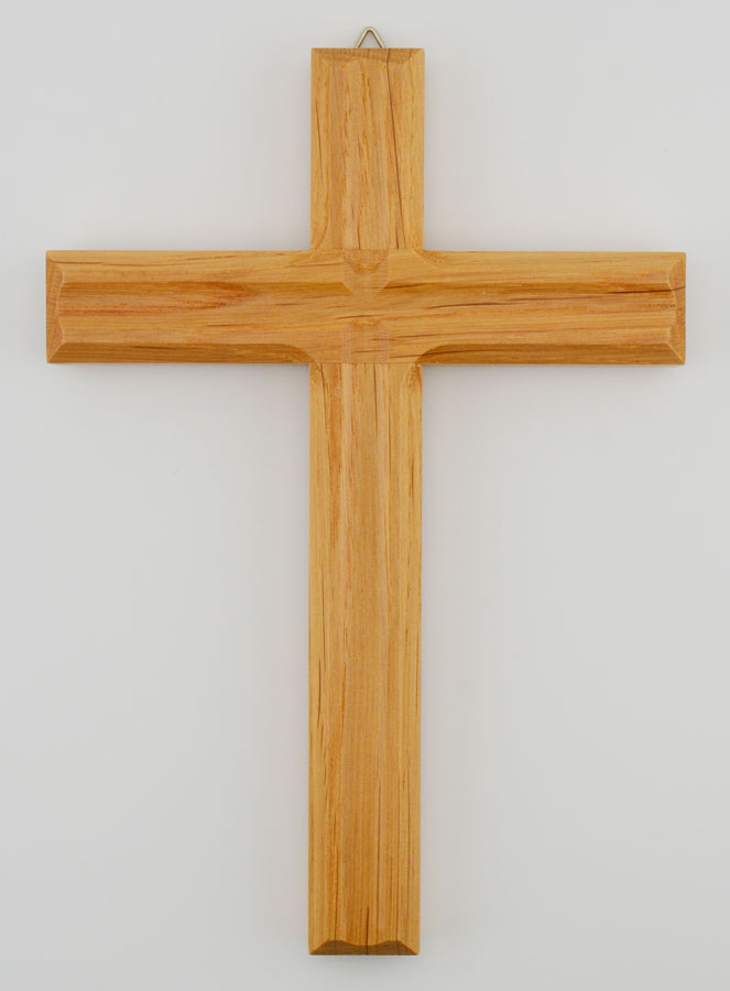 Croix en Bois Artisanale et Sculptée - 17 cm (pic 1)