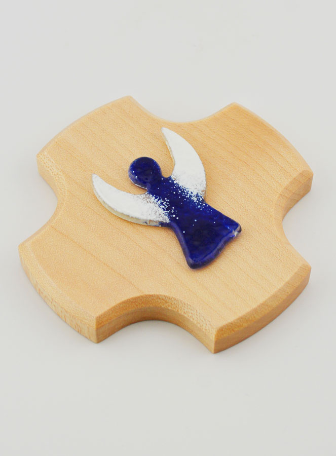 Croix Enfant en Bois d'Erable - Ange-Gardien de Victoire (pic 3)