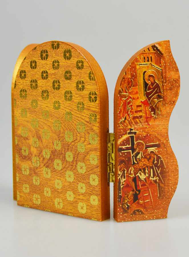 Icône Triptyque Sainte Trinité - 12 cm (pic 3)