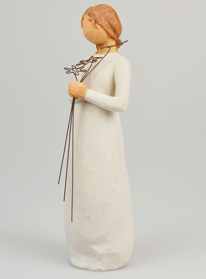 Statue Willow Tree - Sainte Vierge Marie au Bouquet - 23 cm (pic 2)