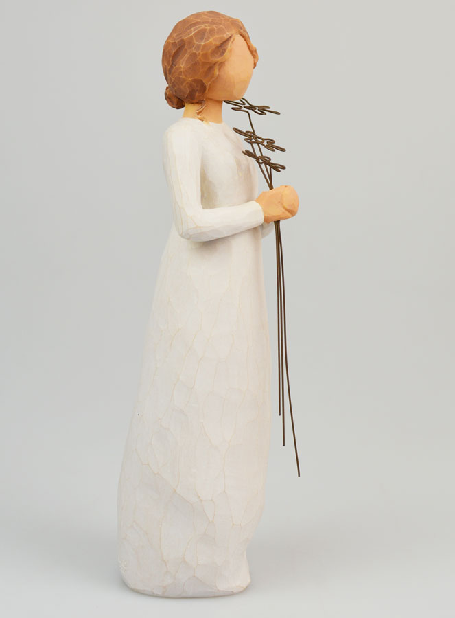 Statue Willow Tree - Sainte Vierge Marie au Bouquet - 23 cm (pic 3)