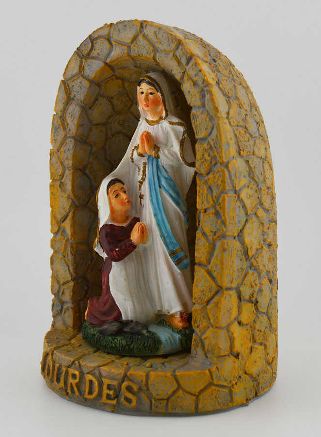 Statue Grotte Apparitions Vierge Marie de Lourdes - 15 cm (pic 2)