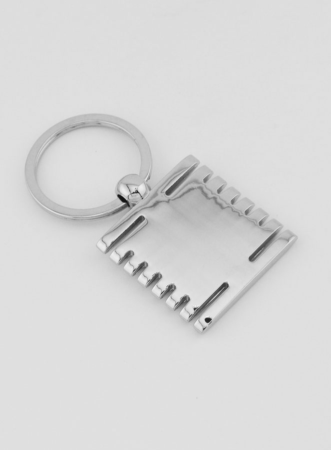 Porte-Clés de Notre Dame de Lourdes Noir et Argent - 3.5 cm (pic 4)