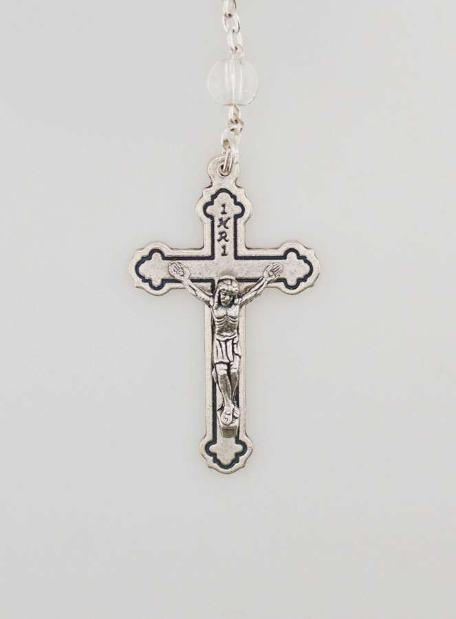 Chapelet de Lourdes - Chemin de Croix en Perles de Cristal - 70 cm (pic 4)