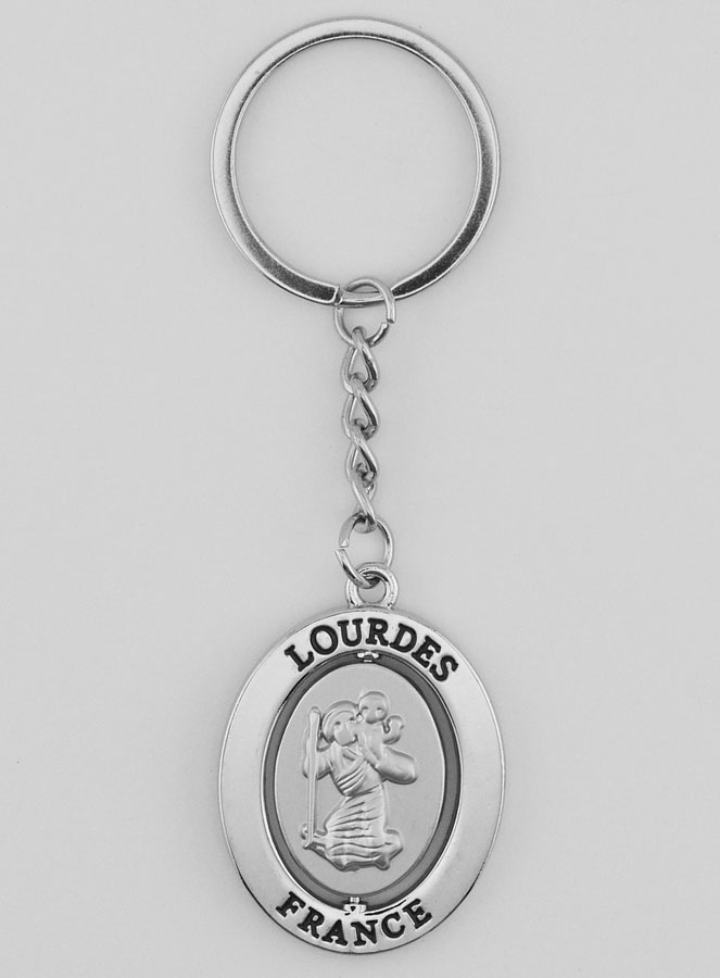 Porte-Clés de Saint Christophe en Argent (pic 1)