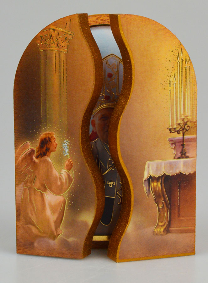 Icône Triptyque Saint Jean-Paul 2 - 12 cm (pic 2)