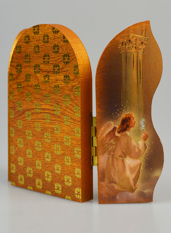 Icône Triptyque Sacré Coeur de Jésus - 12 cm (pic 3)