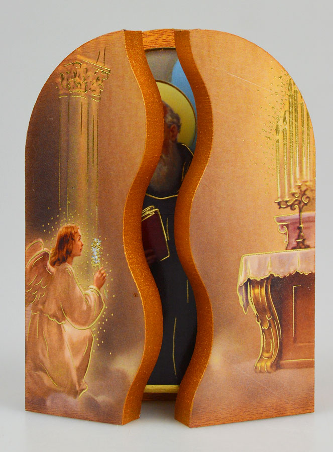 Icône Triptyque Saint Benoît - 12 cm (pic 2)