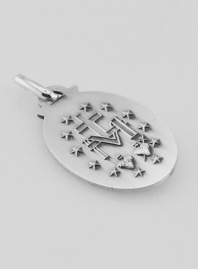 Médaille Miraculeuse en Argent Massif - 21 mm (pic 4)