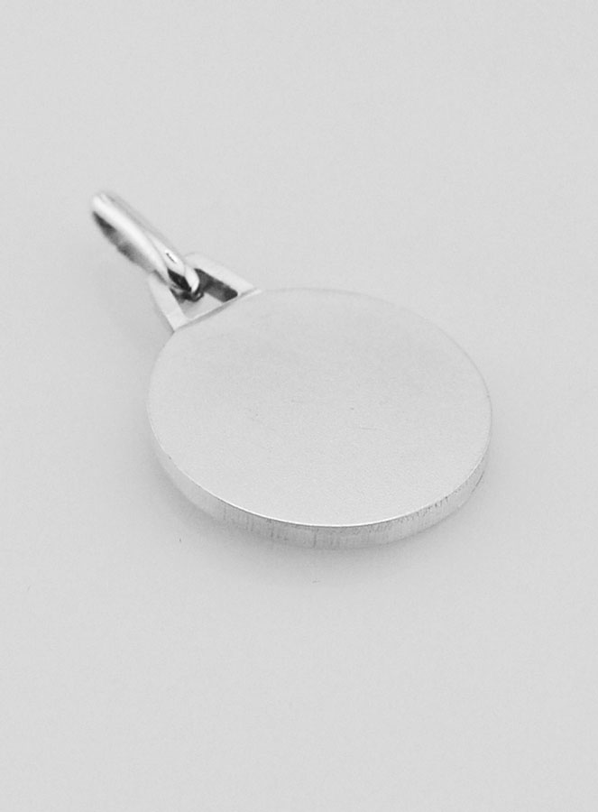 Médaille Ange-Gardien Protecteur en Argent Massif - 14 mm (pic 4)