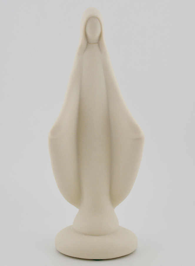 Statue Vierge Marie Miraculeuse Artisanale - Porcelaine - 16 cm (pic 1)