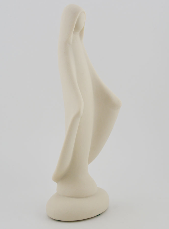 Statue Vierge Marie Miraculeuse Artisanale - Porcelaine - 16 cm (pic 3)