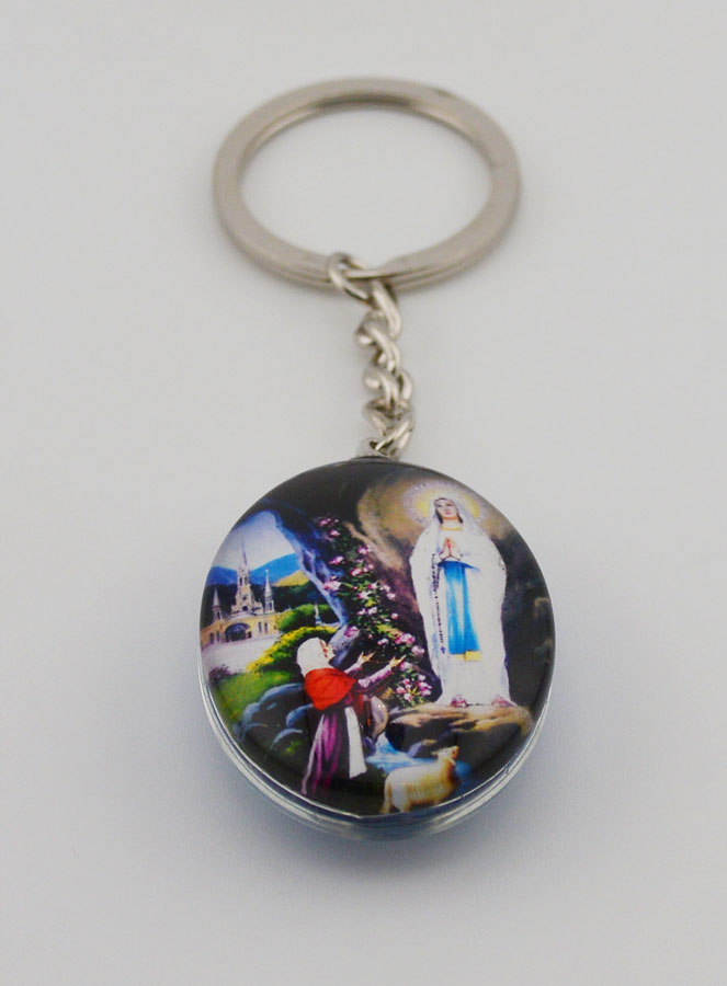 Porte-Clés Souvenir de Lourdes - 25 mm (pic 2)