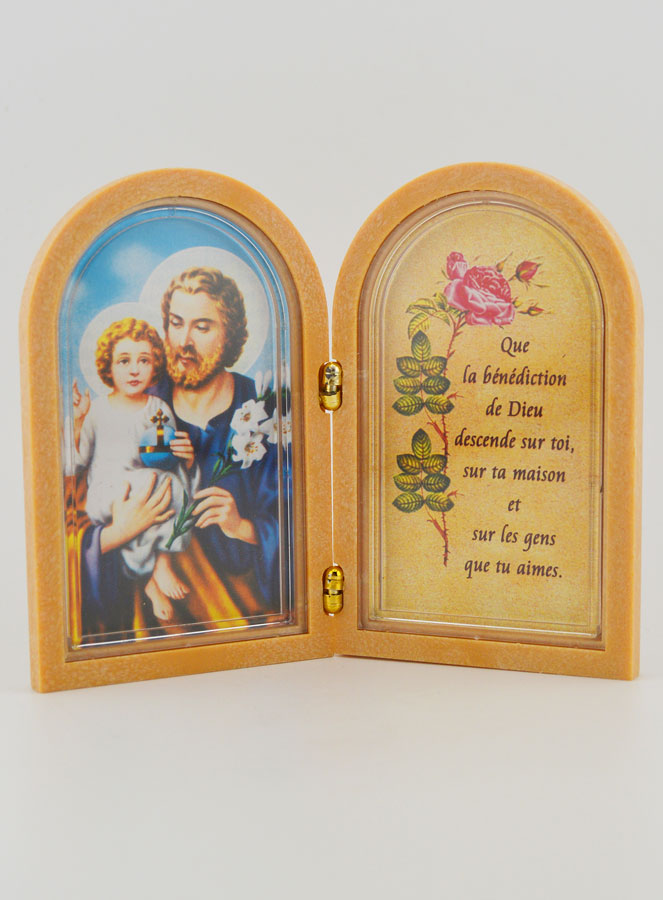 Icône Diptyque Saint Joseph + Prière de Bénédiction (pic 1)