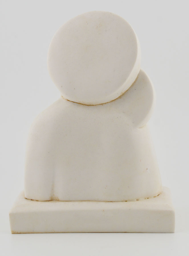 Statue Vierge à l'Enfant Jésus - Ton Ivoire - 15 cm (pic 4)