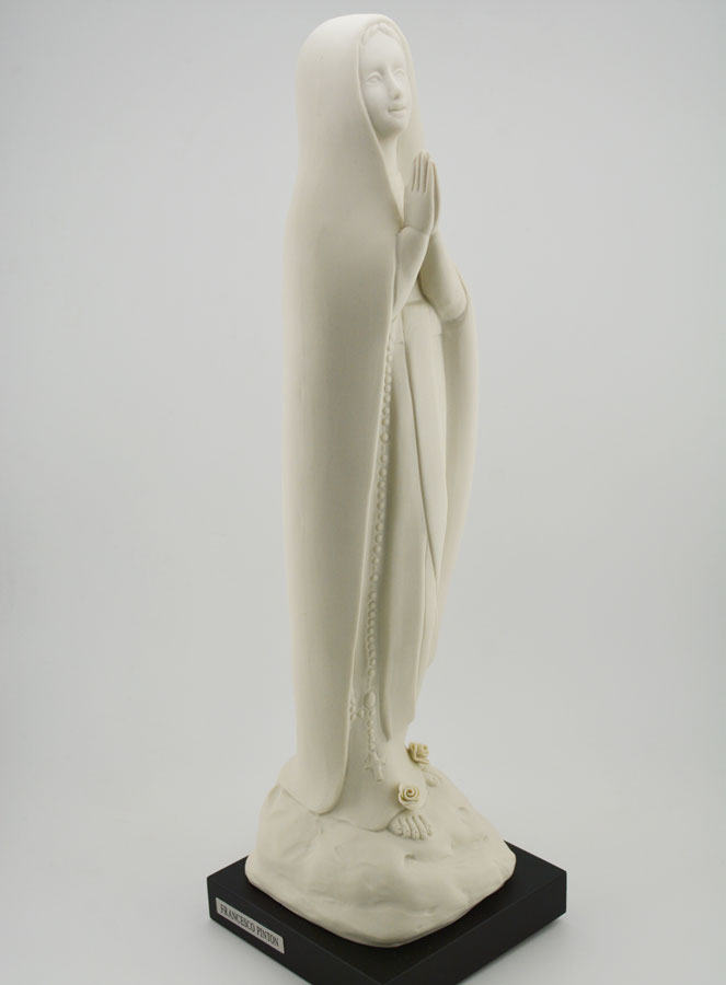 Statue Vierge Marie de Lourdes Moderne et Artisanale - 35 cm (pic 3)