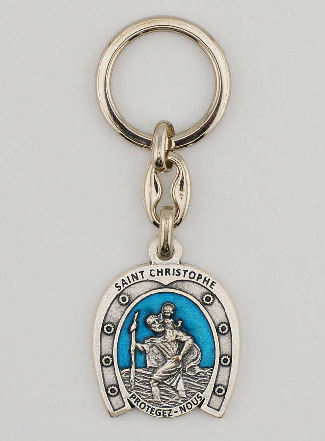 Porte-Clés de Saint Christophe - Fer à Cheval - 3.5 cm (pic 1)