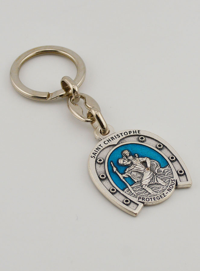 Porte-Clés de Saint Christophe - Fer à Cheval - 3.5 cm (pic 3)