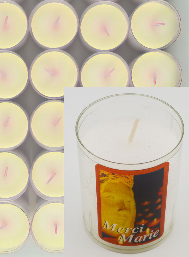 10 Bougies Veilleuses Sainte Vierge - Merci Marie Fête du 8 Décembre (pic 4)