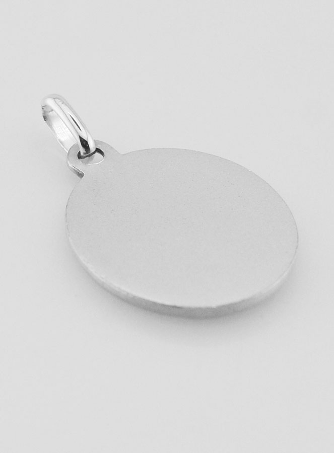 Médaille de Saint Christophe Facettée en Argent 925/1000 - 20 mm (pic 4)