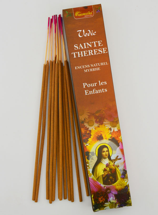 Encens Bâtonnets Sainte Thérèse de Lisieux - Aromatika 15 gr (pic 1)