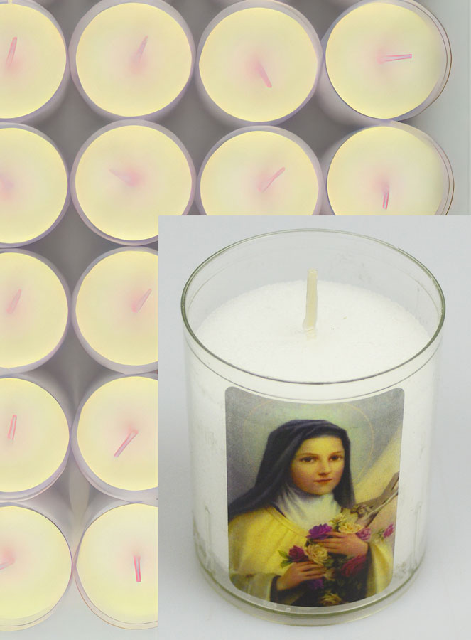 24 Bougies Veilleuses Sainte Thérèse de l'Enfant Jésus (pic 4)