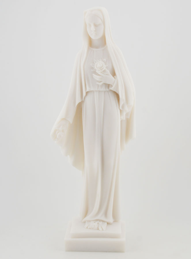 Statue Sainte Vierge Marie aux Roses - 25 cm (pic 1)