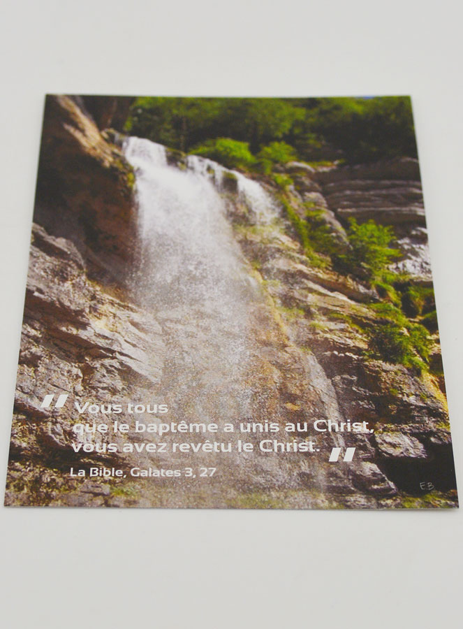 Carte de Baptême - Unis au Christ, Vous Avez Revêtu le Christ (pic 2)