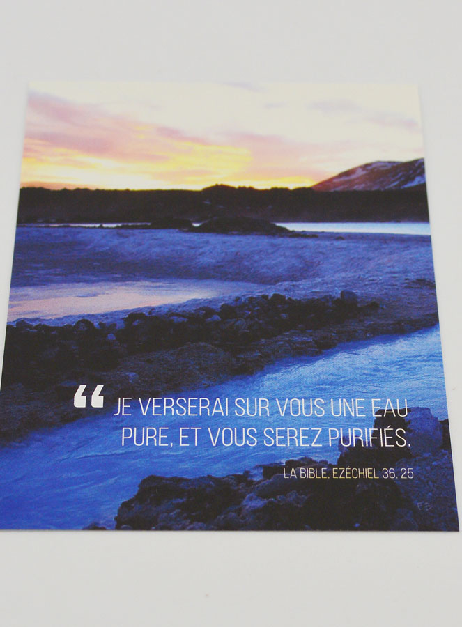 Carte de Baptême - Je Verserai sur vous une Eau Pure (pic 2)