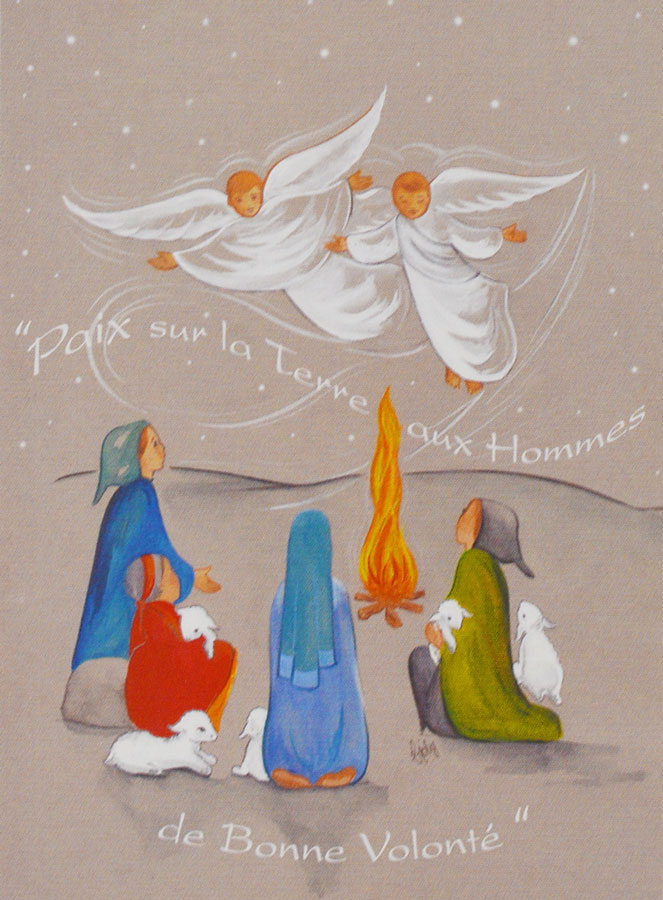 Carte de Voeux - La Nativité - Paix sur la Terre (pic 1)