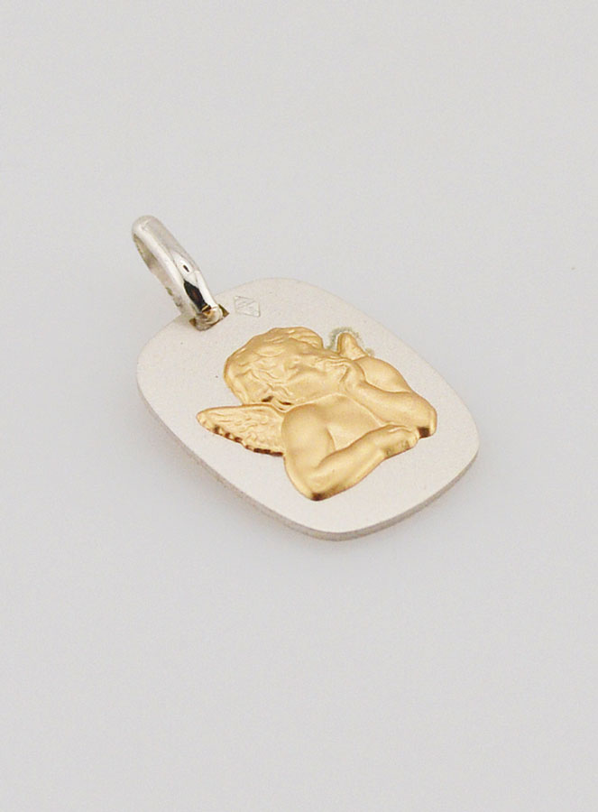 Médaille Ange-Gardien Protecteur en Or et Argent (pic 3)