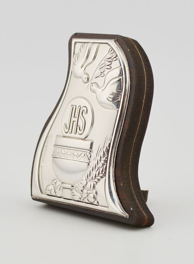 Icône du Christ Eucharistie en Argent sur Bois - Première Communion (pic 2)