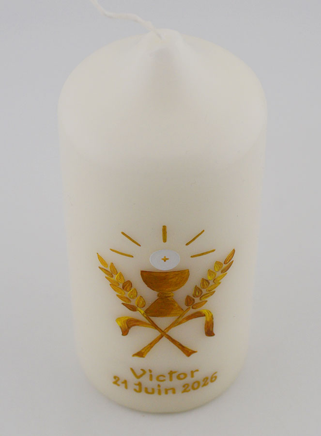 Cierge de Première Communion à Personnaliser - Gravure Prénom en ligne (pic 2)