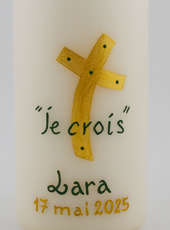Cierge de Profession de Foi à Personnaliser - Gravure Prénom en ligne (pic 3)