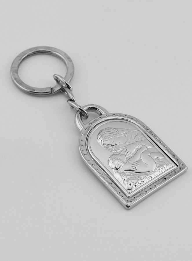 Porte-Clés Notre Dame de la Maternité - Argent Massif - 5 cm (pic 3)