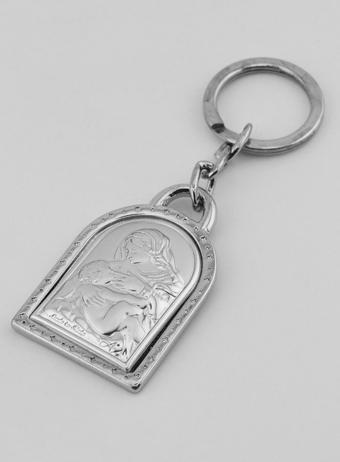 Porte-Clés Notre Dame de la Maternité - Argent Massif - 5 cm (pic 4)