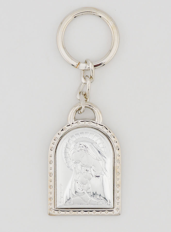 Porte-Clés Notre Dame de Tendresse - Argent Massif - 5 cm (pic 1)