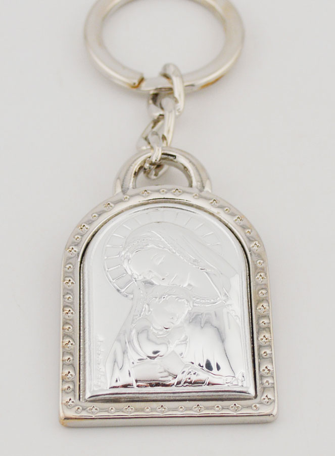 Porte-Clés Notre Dame de Tendresse - Argent Massif - 5 cm (pic 2)