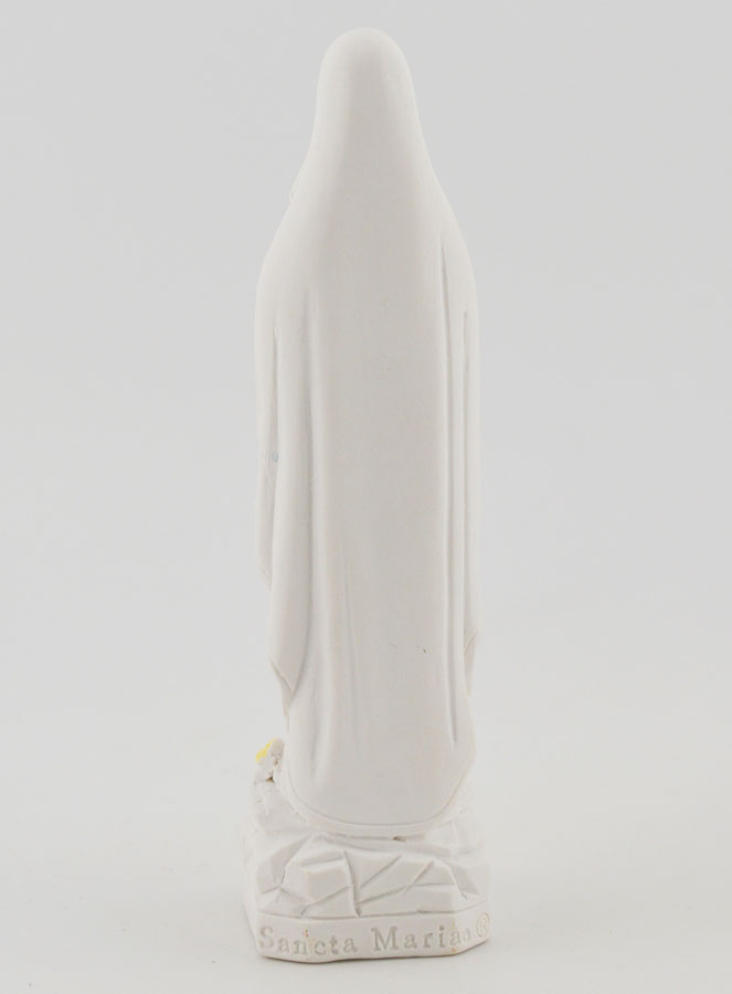 Statue Vierge Marie de Lourdes au Chapelet Or - 10 cm (pic 4)