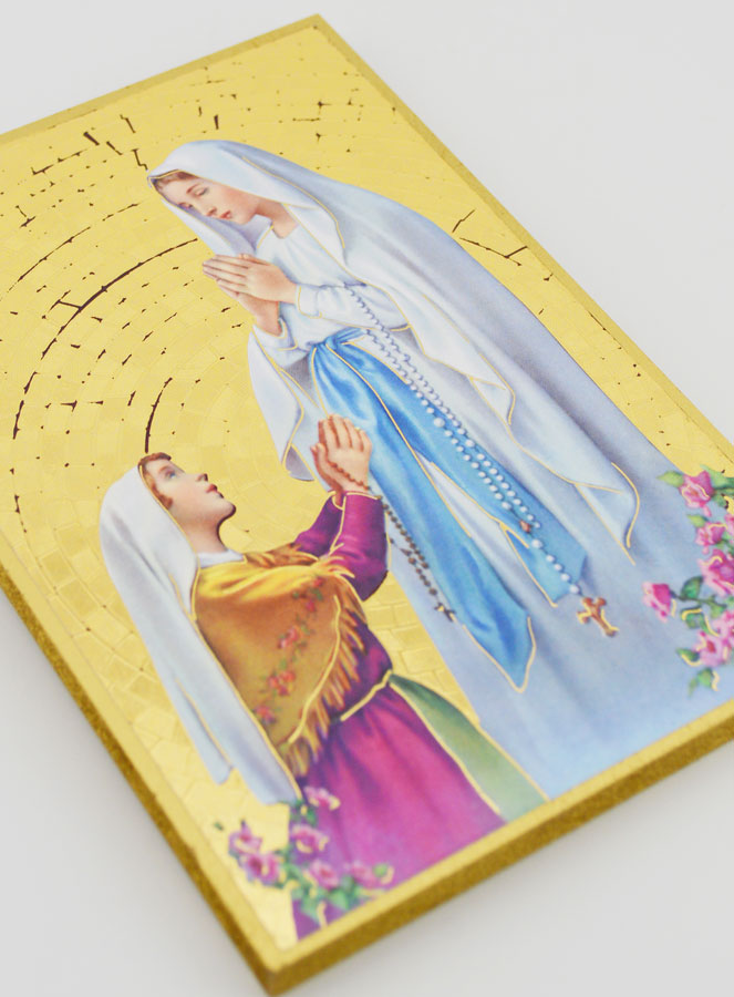 Cadre Icône Notre Dame de Lourdes - 15 cm (pic 3)