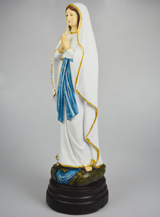 Statue Vierge Marie de Lourdes sur Socle - 60 cm (pic 2)