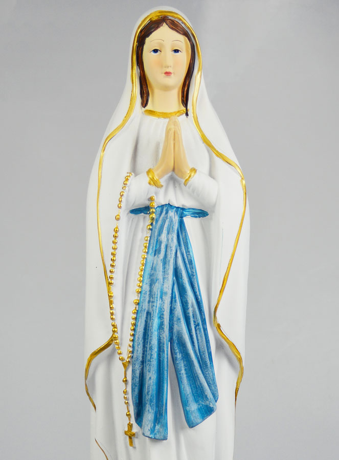 Statue Vierge Marie de Lourdes sur Socle - 60 cm (pic 3)