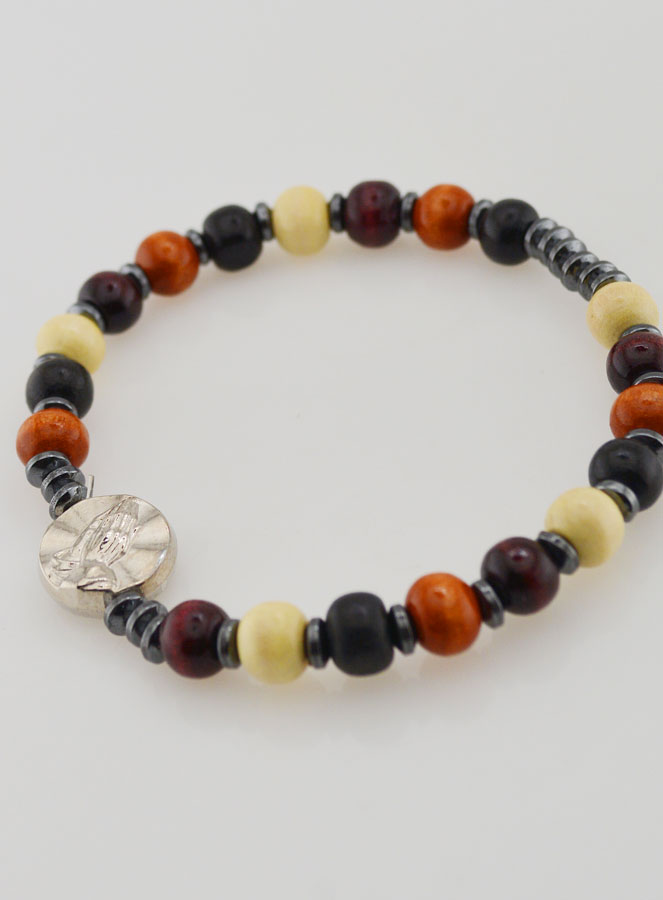 Bracelet de Lourdes sur élastique - Médaille de Lourdes (pic 4)