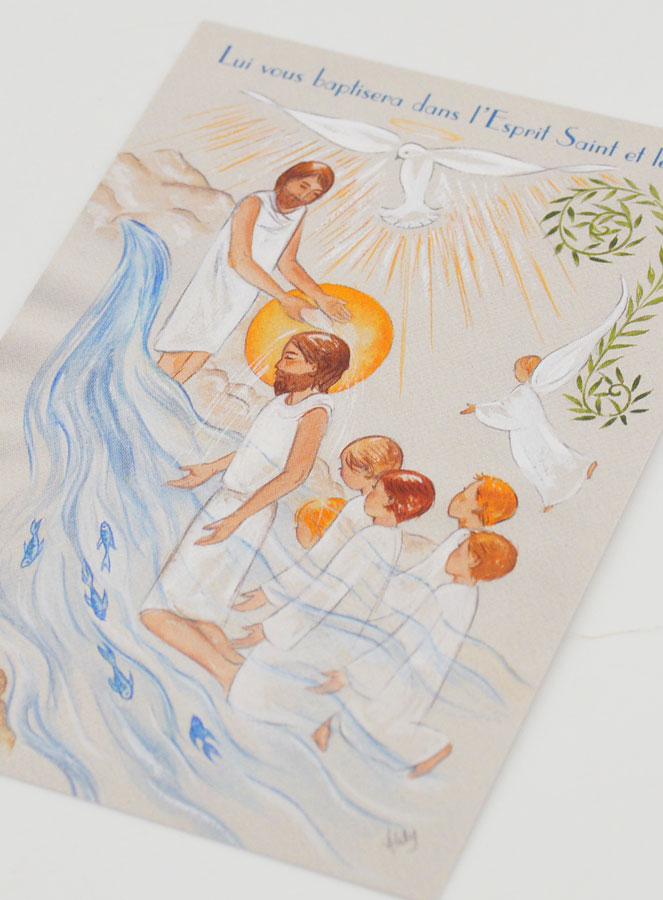 Carte de Baptême - Lui vous Baptisera dans l'Esprit Saint et le Feu (pic 4)