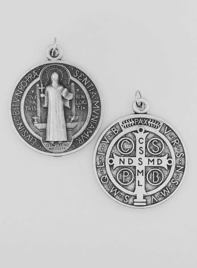 Médaille de Saint Benoît en Métal - 3.6 cm (pic 1)