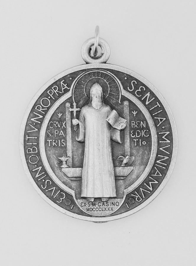 Médaille de Saint Benoît en Métal - 3.6 cm (pic 3)