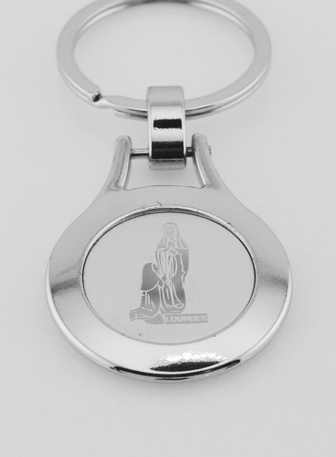 Porte-Clés Notre Dame de Lourdes - Gravé Laser (pic 2)
