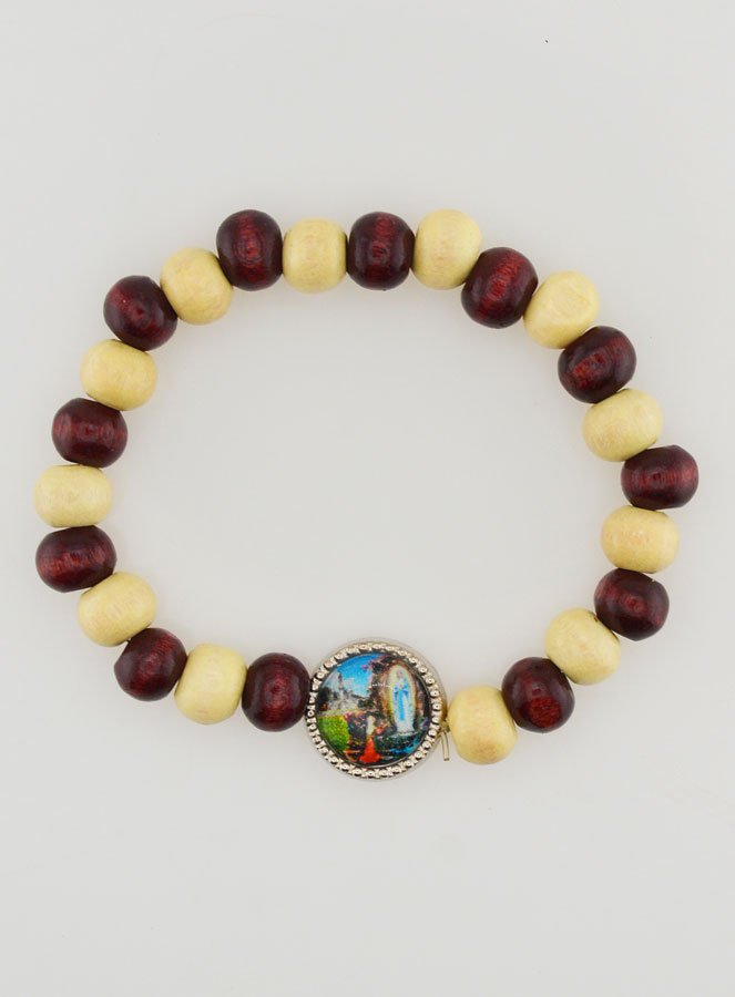 Bracelet Religieux Enfant Médaille de Lourdes (pic 1)