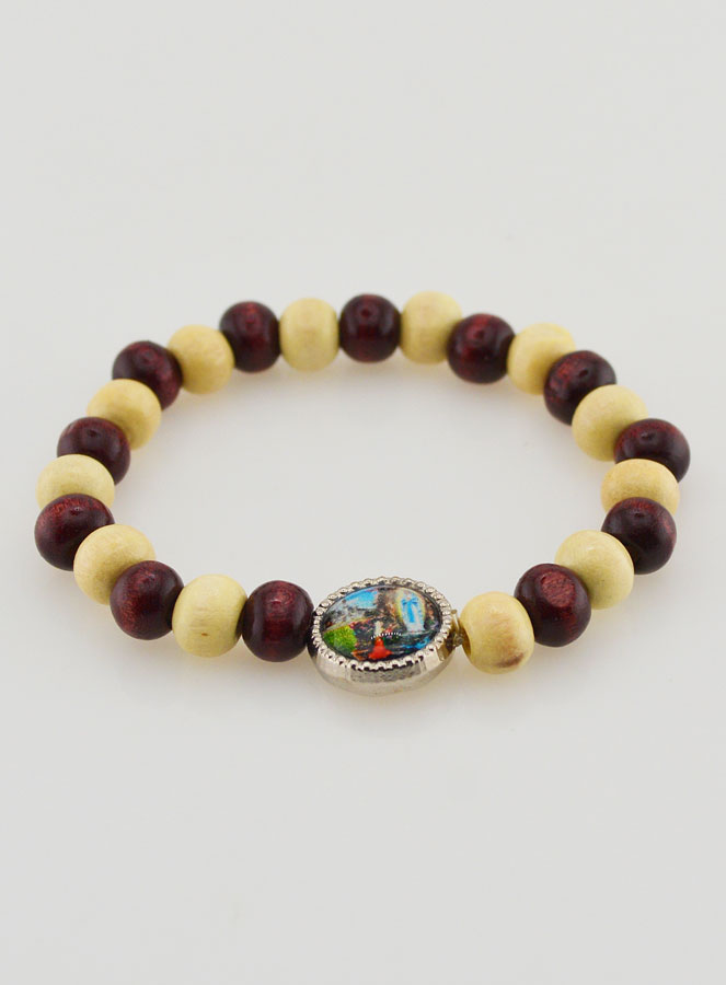 Bracelet Religieux Enfant Médaille de Lourdes (pic 2)