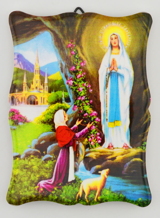 Cadre Icône Apparitions Notre Dame de Lourdes (pic 1)